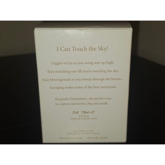 I Can Touch The Sky! Rabbit on Swing 2009 Keepsake Ornament by Hallmark New NIB - Picture 2 of 3